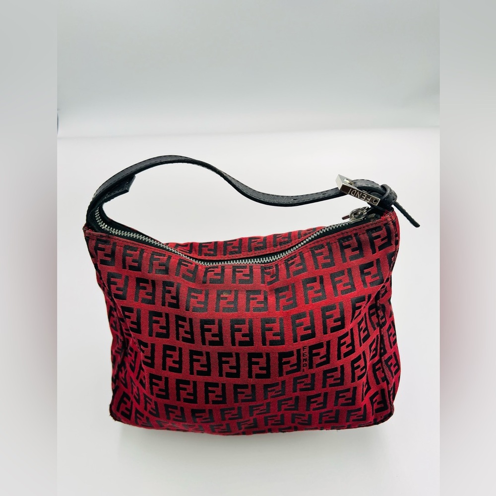 Fendi Zucchino Baguette Top Handle Bag - Picture 1 of 10